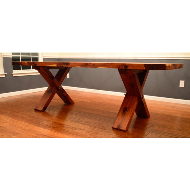 Farmhouse XBase Cedar Dining Table Chairish