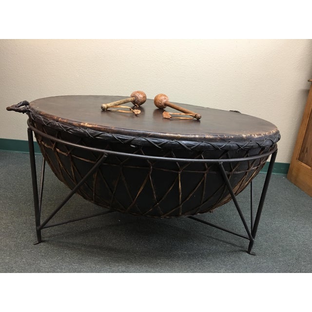African Drum Cocktail Table Chairish