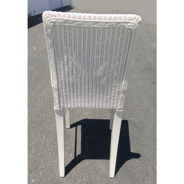 French Country White Rattan Counter Stools 3 Chairish