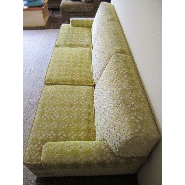 Vintage Yellow Velvet Sofa Chairish