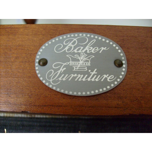 Queen Anne Double Pedestal Dining Table by Baker | Chairish