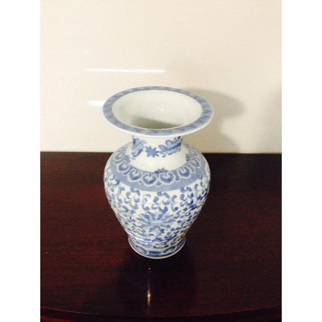 Blue & White Ginger Jar Vase Chairish