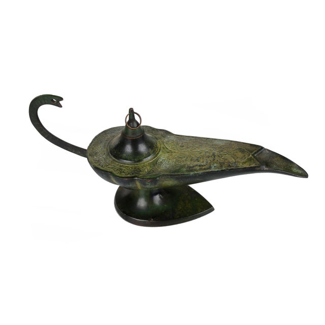 Solid Brass Arabian Aladdin Oil Lamp Chairish