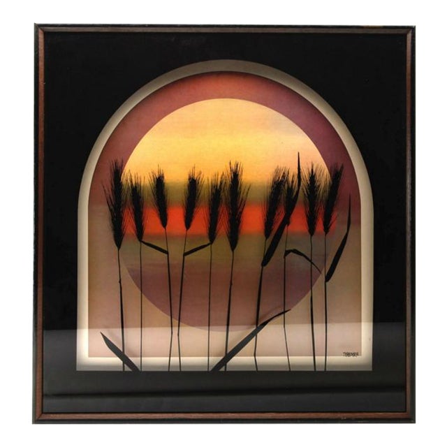 MCM Vintage Virgil Thrasher "Wheat" Wall Art | Chairish