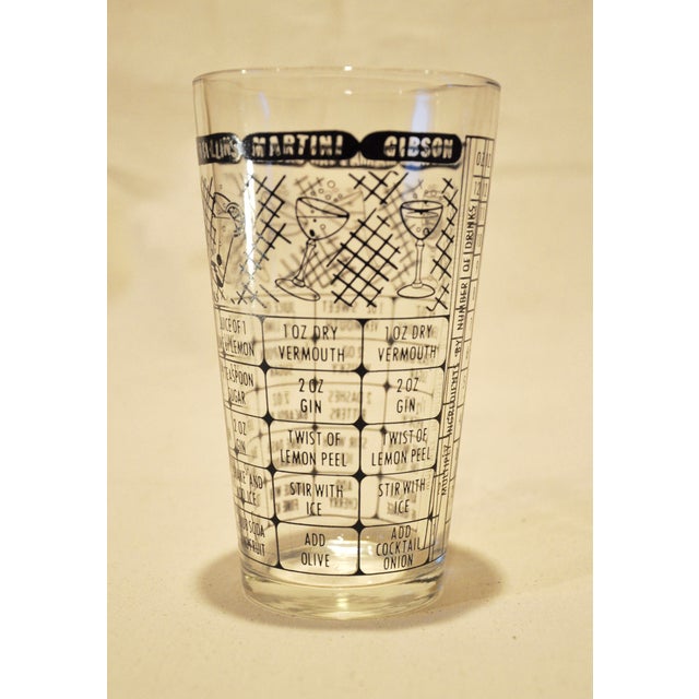 Vintage Cocktail Shaker With Recipes Chairish