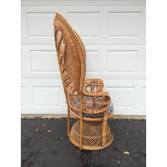 Rattan Boho Peacock Chair Chairish