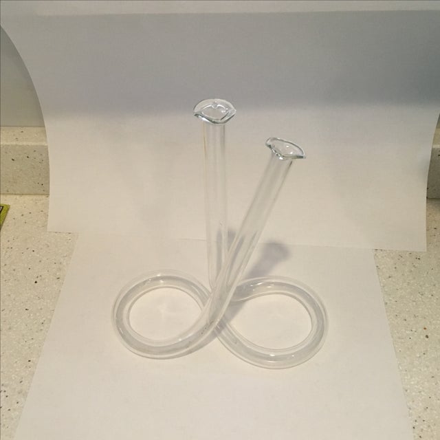 Infinity Glass Tube Bud Vase Chairish