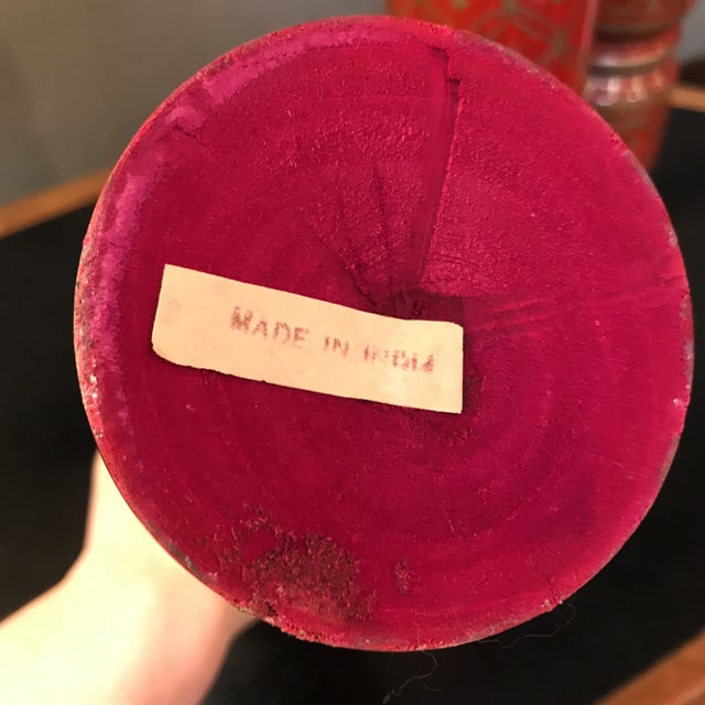 Red and Gold Candlesticks Set of 3 Chairish