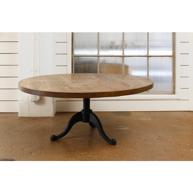 Low Wood and Black Iron Table Chairish