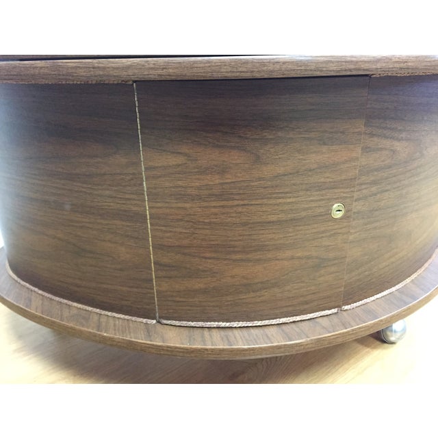 MidCentury Kidney Shaped Bar Cart Coffee Table Chairish