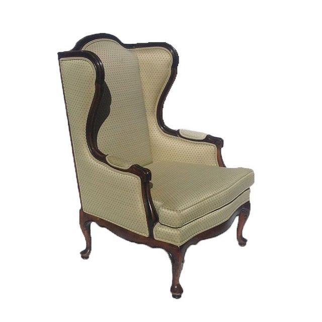 Vintage Ethan Allen Wingback Chair Chairish