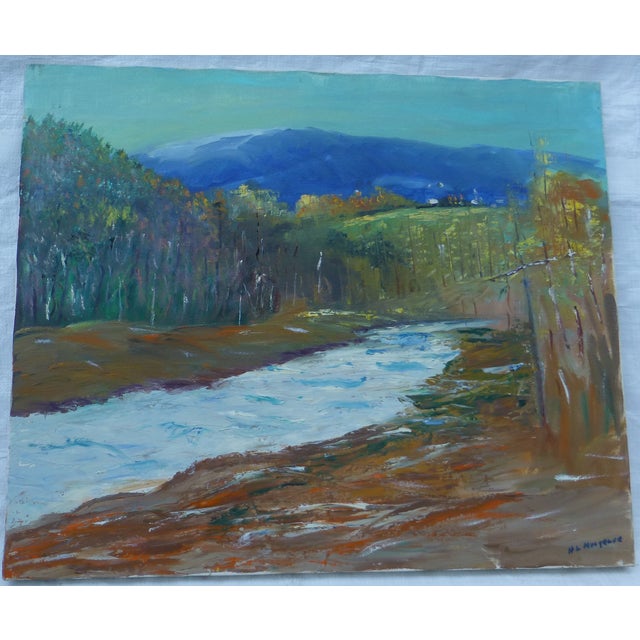 Modernist Nature Painting by H.L. Musgrave Chairish