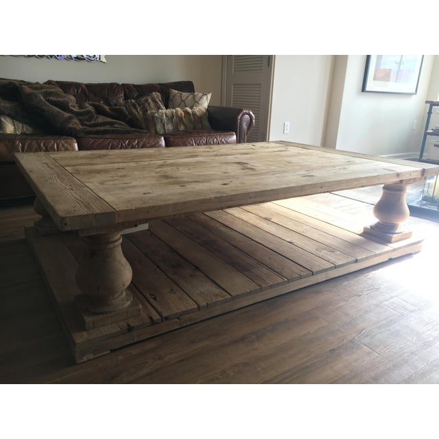 Restoration Hardware Balustrade Salvaged Wood Coffee Table Chairish