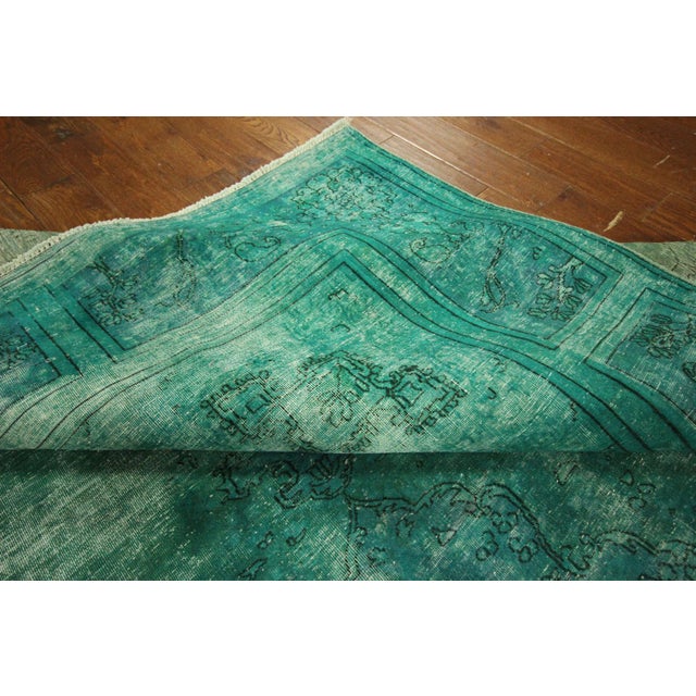 Iran Persian Mint Green Overdyed Rug 9' x 11' Chairish