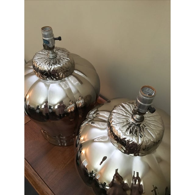 Vintage Silver Ginger Jar Table Lamps A Pair Chairish