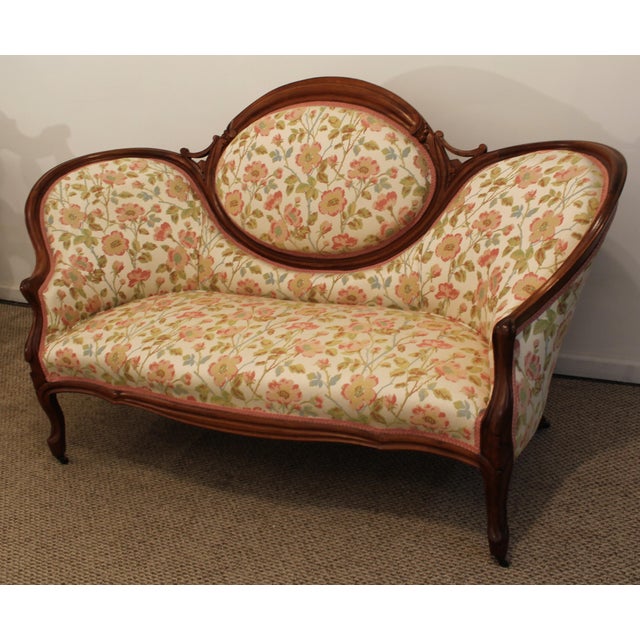 Antique Victorian Carved Sofa on Wheels Chairish