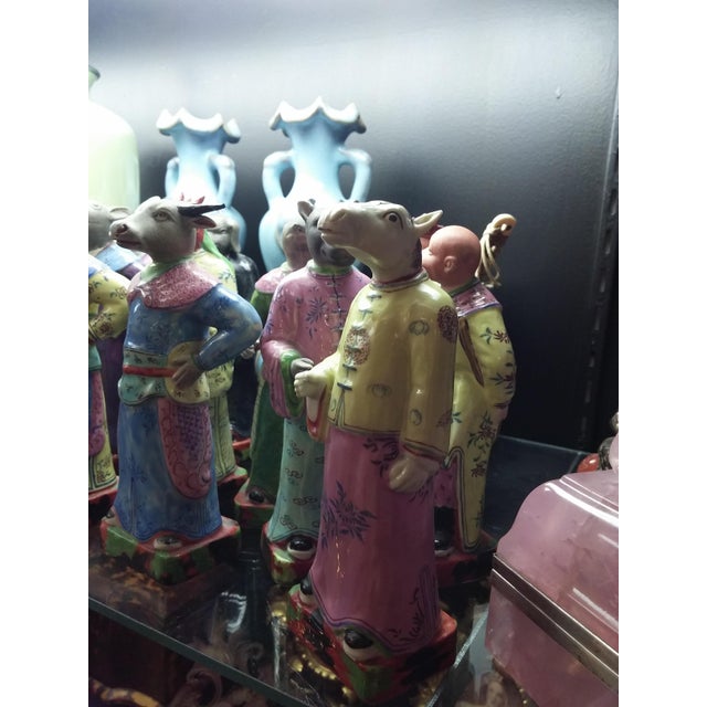 Vintage Chinese Zodiac Porcelain Figurines Set of 12 Chairish