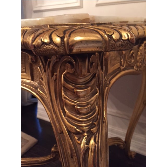 Antique Gold Louis XV Style Side Table Chairish