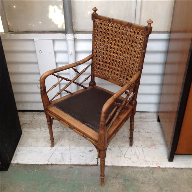 Antique Italian Cane Armchair Chairish