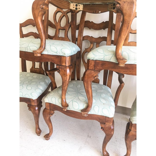 French Country Pine Dining Chairs, Set of 6 Chairish