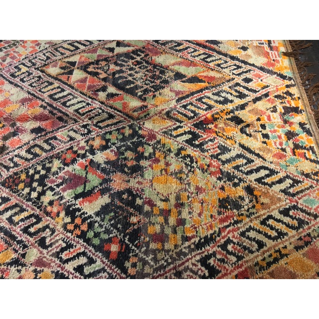 Vintage Moroccan Area Rug 6'4" x 10' Chairish