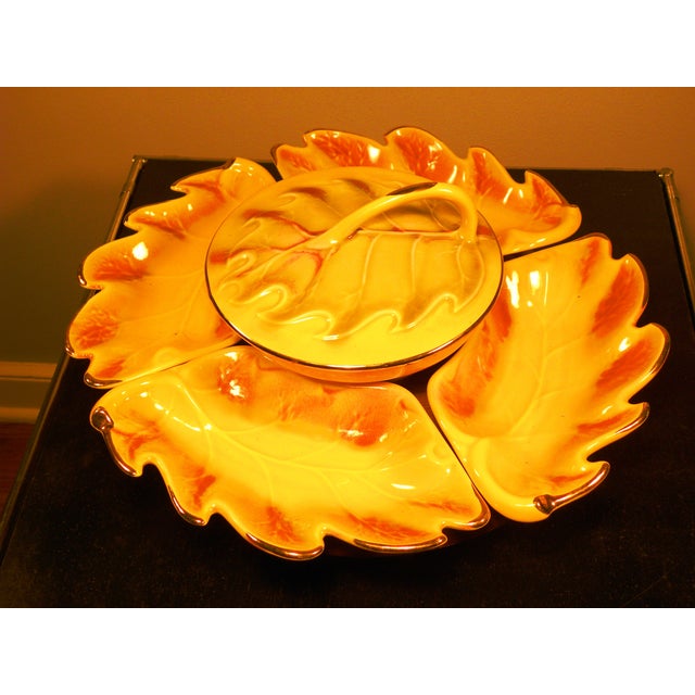 Vintage Mid Century Lazy Susan Serving Set Chairish