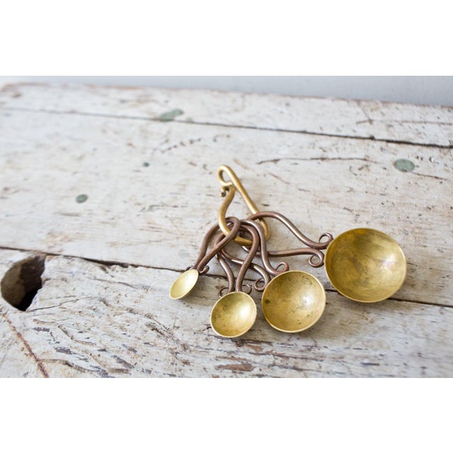 Vintage Brass & Copper Measuring Spoons Chairish