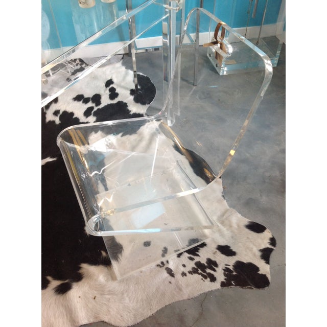 Vintage Lucite Z Chair Chairish