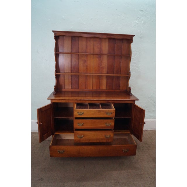 Stickley Solid Cherry Traditional Buffet & Hutch Chairish