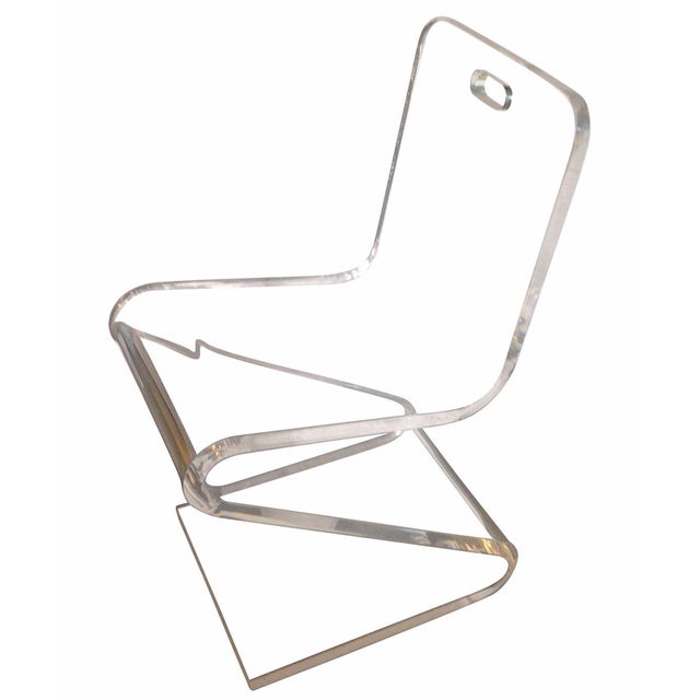 Vintage Lucite Z Chair Chairish