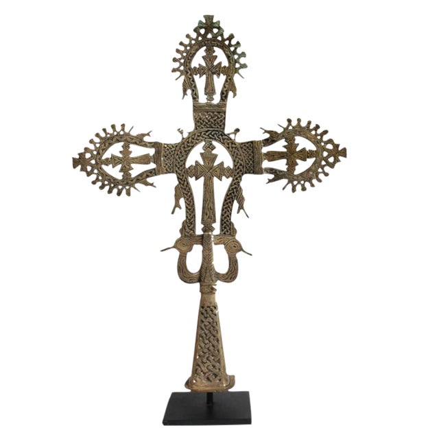 Traditional Ethiopian Coptic Cross Chairish