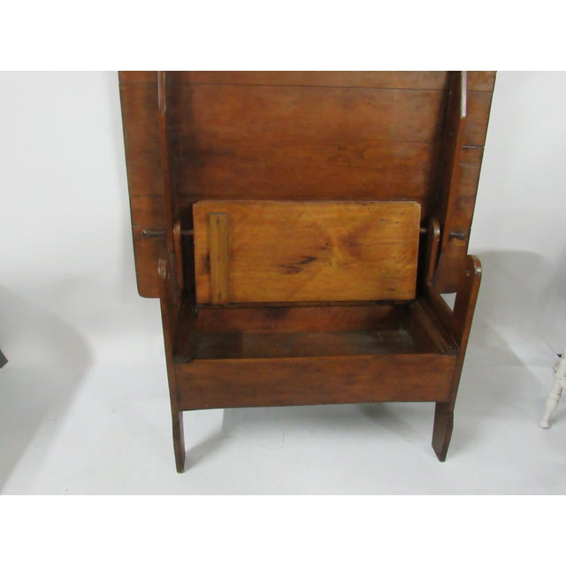 Antique Farmhouse Trestle Tilt Top Table Bench Chairish