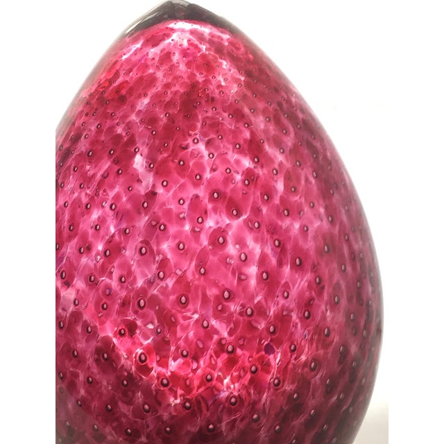 Paul Lockwood Art Glass Bubble Egg Chairish