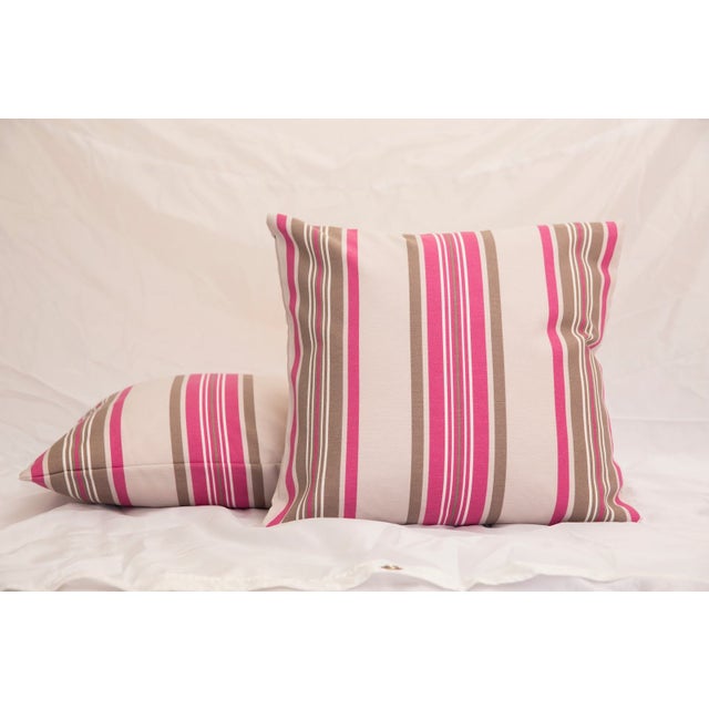 French Pink and Gray Throw Pillow Chairish
