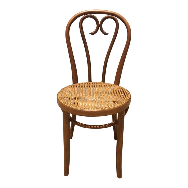 Vintage Bentwood & Cane Chair In The Style of Michael Chairish