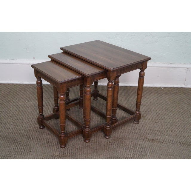 Ethan Allen Royal Charter Nesting Tables -Set of 3 | Chairish