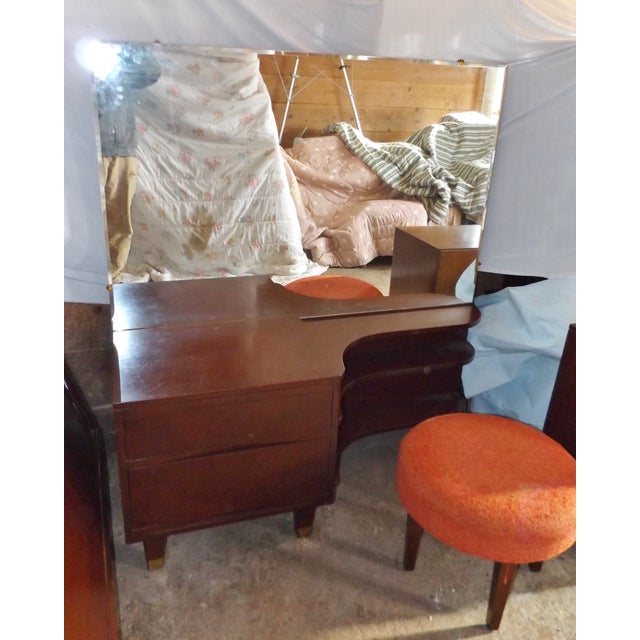 Midcentury Modern Mahogany Makeup Vanity Chairish