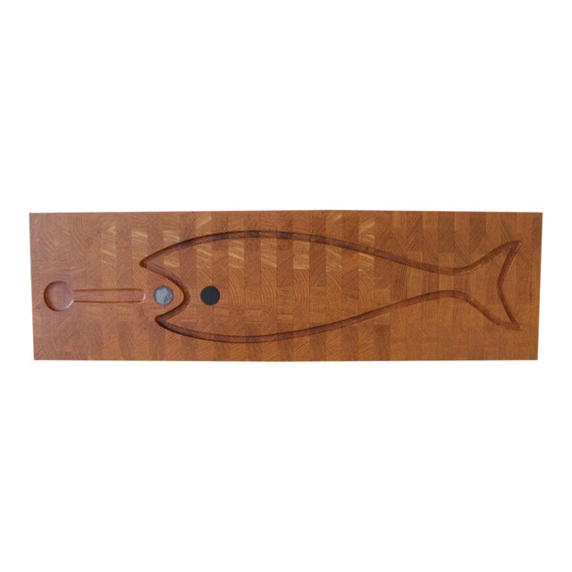 Digsmed of Denmark Large Teak Fish Serving Tray Chairish