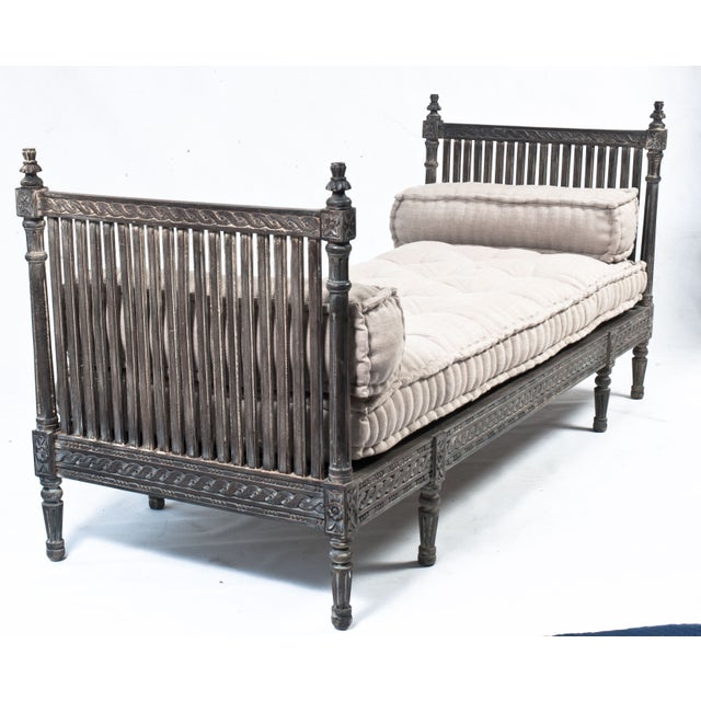 Wooden Carved Daybed Chairish