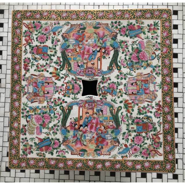 Chinese Ceramic Garden Bench or Side Table Chairish