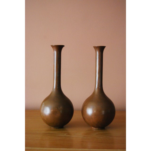 Antique Copper Vases A Pair Chairish