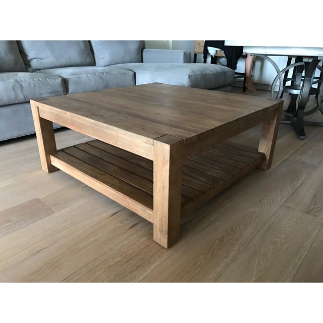 Crate and Barrel Edgewood Square Coffee Table Chairish