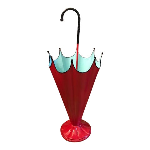 Image of Vintage Painted Umbrella Stand