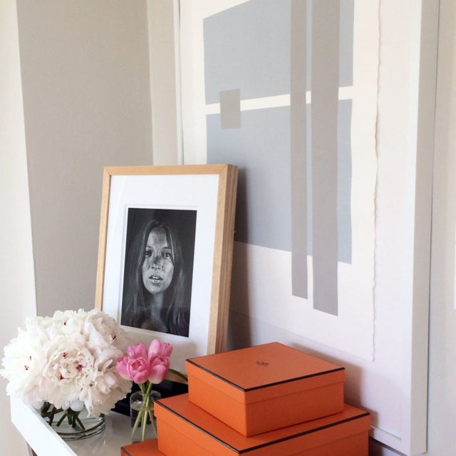 Handmade Geometric Silkscreen Artwork on Paper Chairish