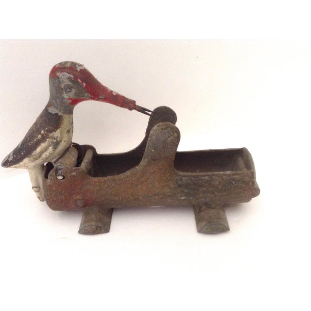 Antique Cast Iron Woodpecker Toothpick Dispenser Chairish
