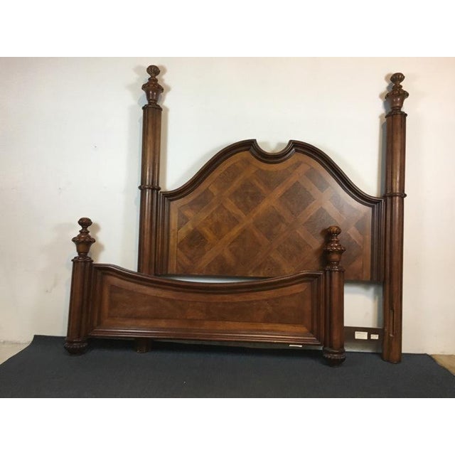 Thomasville Mahogany Four Poster Bed Frame Chairish