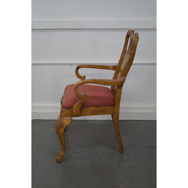 MCGK Woodwork Shell Detailed Armchair | Chairish