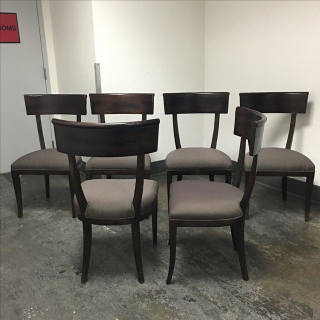 Baker Furniture Transitional Dining Chairs S/6 Chairish