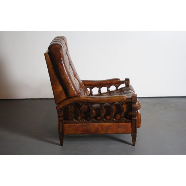 1970s Spanish Revival Tortoiseshell Recliner Chairish
