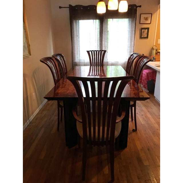 Italian Constantini Pietro Lacquer Dining Table & Chairs ...